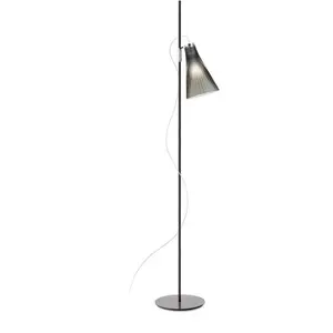 Kartell K-Lux lampe sur pied, à 1 lampe, noir/gris