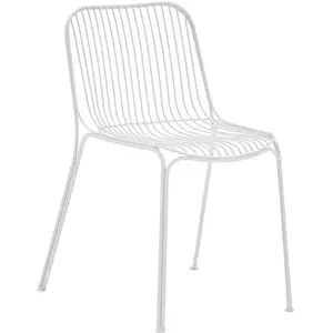 Kartell - Chaise HiRay - Blanc - Acier zingué peint - Designer Ludovica & Roberto Palomba pas cher