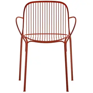 Chaise de jardin avec accoudoir en acier rouille 79 cm Hiray - Kartell pas cher