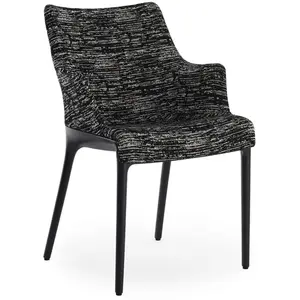 KARTELL chaise avec accoudoirs ELEGANZA NIA tissu MELANGE (Base noire,... pas cher
