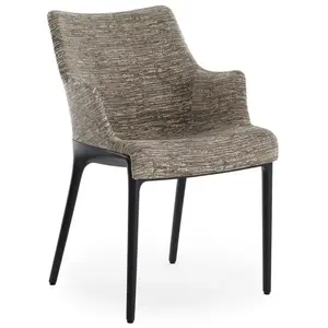 KARTELL chaise avec accoudoirs ELEGANZA NIA tissu MELANGE (Base noire,... pas cher