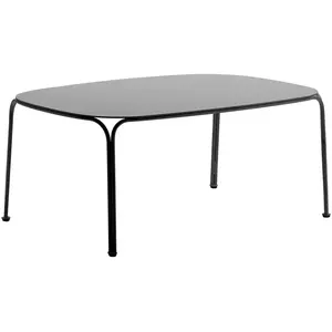 Table basse de jardin en acier noir 38 cm Hiray - Kartell