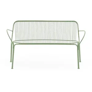 Canapé de jardin en acier vert 121 cm Hiray - Kartell pas cher