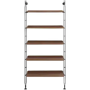 Etagère Adam Wood - bois foncé/noir - simple Kartell