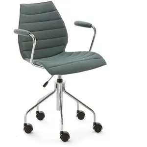 KARTELL chaise à roulettes avec accoudoirs MAUI SOFT NOMA (Vert - Tiss...