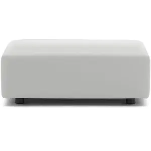 Kartell Pouf Plastics Duo Tech Fabric (Blanc - Faux Cuir)