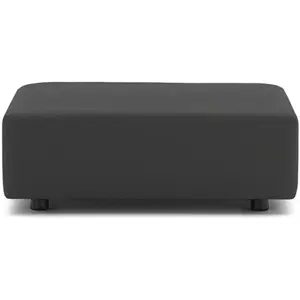 Kartell Pouf Plastics Duo Tech Fabric (Noir - Faux Cuir)