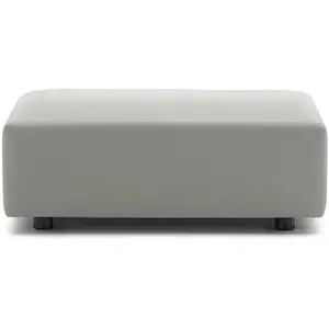 Kartell Pouf Plastics Duo Tech Fabric (Gris - Faux Cuir)