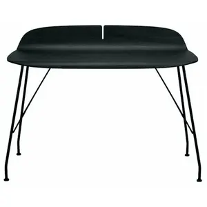 Bureau noir en bois cintré 119x65cm Earl Of Wood - Kartell pas cher