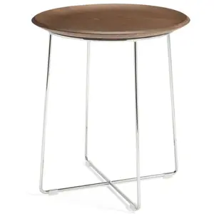 Comparateur de prix : Kartell Table Basse Al Wood (Placage Foncé - Bois Courbé Et Acier Ch...