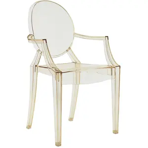 Kartell - Fauteuil empilable Ghost - Jaune - Polycarbonate 2.12 - Desi... pas cher