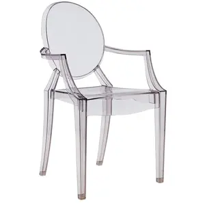 Kartell Louis Ghost, Chaise, Lot de 2, Fumé Clair pas cher
