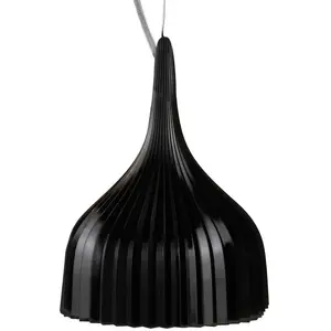 Suspension noire opaque 13,5 cm E' - Kartell pas cher
