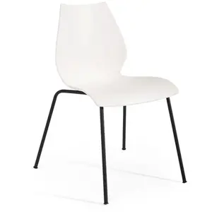 KARTELL set de 2 chaises MAUI (Blanc zinc - Polypropylène teinté dans ...