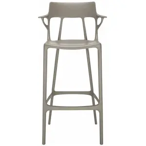 Tabouret de bar A.I. - gris - Hauteur d'assise 75 cm Kartell pas cher