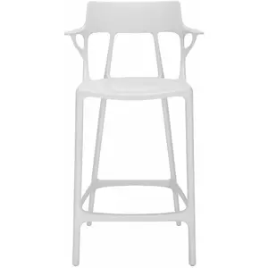 Tabouret de bar A.I. - blanc - Hauteur d'assise 65 cm Kartell