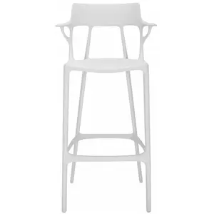 Comparateur de prix : Tabouret de bar A.I. - blanc - Hauteur d'assise 75 cm Kartell