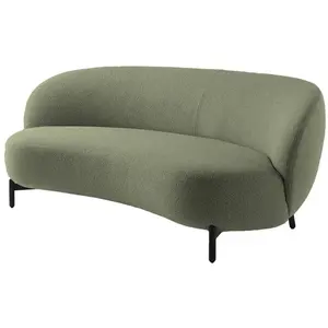 KARTELL canapé LUNAM tissu ORSETTO (Vert - Acier verni et tissu)