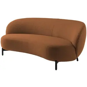 KARTELL canapé LUNAM tissu ORSETTO (Rouille - Acier verni et tissu) pas cher