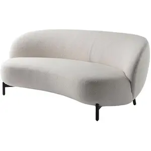 Comparateur de prix : KARTELL canapé LUNAM tissu ORSETTO (Blanc - Acier verni et tissu)