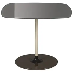 Kartell Table Basse Thierry 50 X 50 Cm (Gris - Verre Trempé Peint Au D...