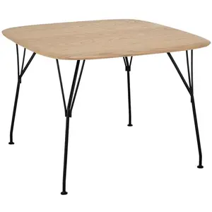 Table carrée Viscount of Wood - frêne - noir Kartell