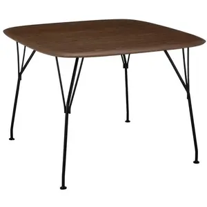 Table carrée Viscount of Wood - noyer - noir Kartell