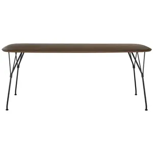 Kartell Table Rectangulaire Viscount Of Wood 190 Cm (Plateau En Noyer,...