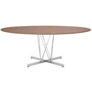KARTELL table ovale VISCOUNT OF WOOD 192 x 118 cm (Plateau en noyer, s...
