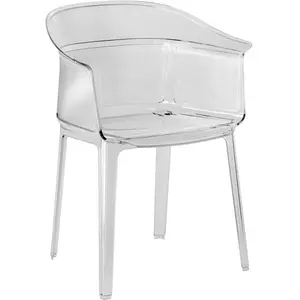 Kartell - Fauteuil empilable - Transparent - Polycarbonate - Designer ... pas cher