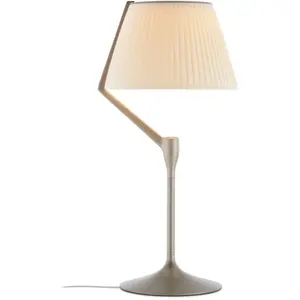 Lampe de table en aluminium moulé champagne Angelo stone - Kartell pas cher