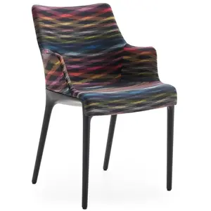 KARTELL chaise avec accoudoirs ELEGANZA NIA tissu MISSONI (Base noire,... pas cher
