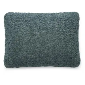 Coussin Lunam Curly - Curly petrol Kartell pas cher