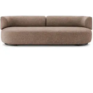 KARTELL canapé K-WAITING (Marron - Tissu texturé et acier peint)