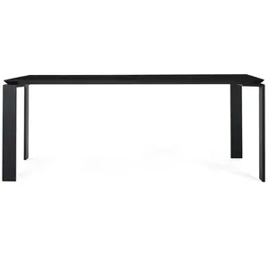 KARTELL table FOUR CERAMIC 190x90xH73 cm (Noir - Grès finition Marbre ...