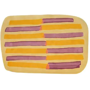 KARTELL tapis PARAYS 300 x 200 cm (Jaune et violet - Laine de l'Himala...