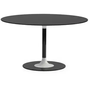 KARTELL table ronde THIERRY XXL (Noir - Verre trempé peint et métal)