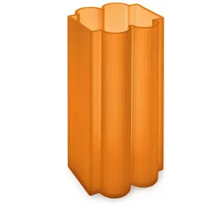 Comparateur de prix : KARTELL vase OKRA H 34 cm (Orange - PMMA recyclé)
