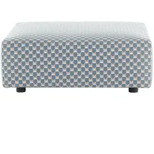 Kartell - Pouf Plastics - Bleu - Tissu outdoor - Designer Piero Lisson... pas cher