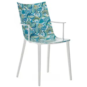 KARTELL fauteuil H.H.H. HER HIGHEST HIGHNESS GRAPHIC IMPRESSION (Blanc... pas cher