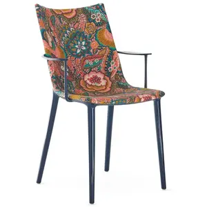 KARTELL fauteuil H.H.H. HER HIGHEST HIGHNESS UPHOLSTERED FABRIC (Bleu ... pas cher