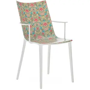 KARTELL fauteuil H.H.H. HER HIGHEST HIGHNESS GRAPHIC IMPRESSION (Blanc...