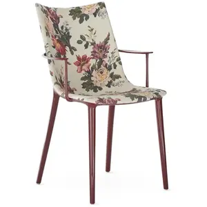 KARTELL fauteuil H.H.H. HER HIGHEST HIGHNESS UPHOLSTERED FABRIC (Burgu...