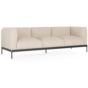 KARTELL canapé à 3 places ASIA (Beige - Tissu Cotone Structure et acie...Vendu parmyareadesign