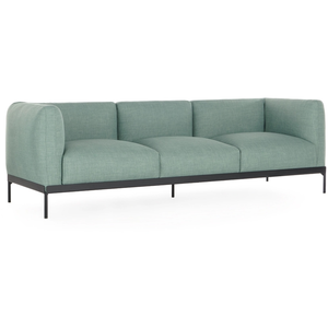KARTELL canapé à 3 places ASIA (Eau - Tissu Panamino et acier peint)