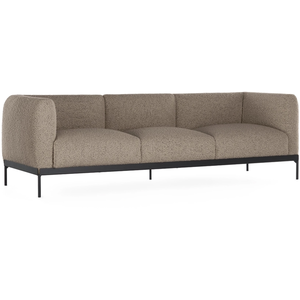 KARTELL canapé à 3 places ASIA (Beige - Tissu Bouclé New et acier pein...Vendu parmyareadesign