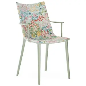 KARTELL fauteuil H.H.H. HER HIGHEST HIGHNESS UPHOLSTERED FABRIC (Blanc... pas cher