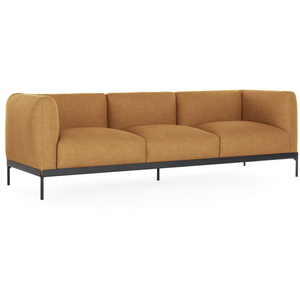 KARTELL canapé à 3 places ASIA (Ocre - Tissu Panamino et acier peint)Vendu parmyareadesign