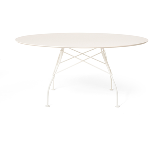KARTELL table ronde pour l'extérieur GLOSSY XXL OUTDOOR Ø 150 cm (Blan... pas cher