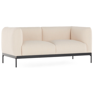 KARTELL canapé à 2 places ASIA (Blanc - Tissu Cotone Structure et acie...Vendu parmyareadesign